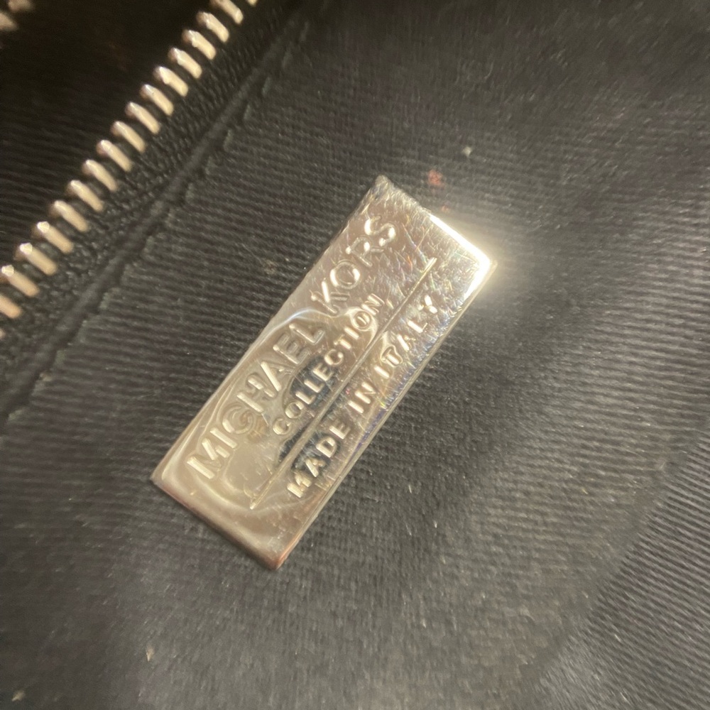 Michael Kors Black Studded Leather Shoulder Bag - Picture 5 of 6